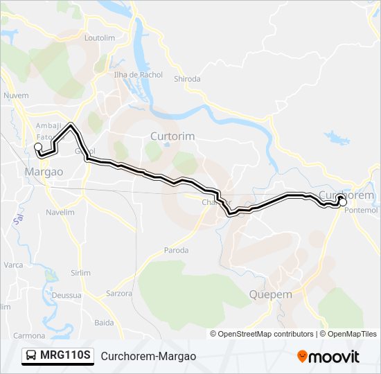 MRG110S Bus Line Map