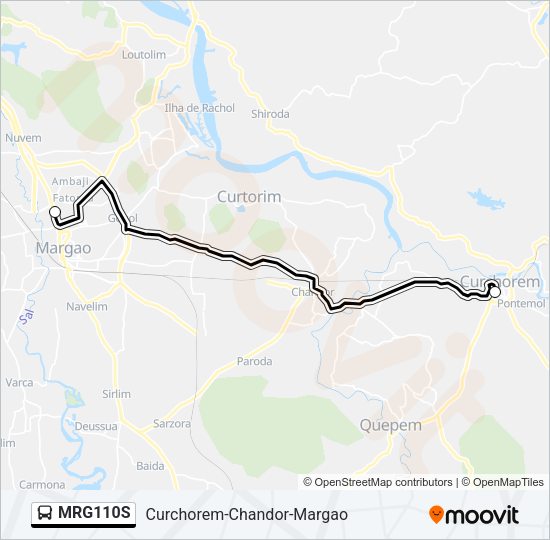MRG110S Bus Line Map