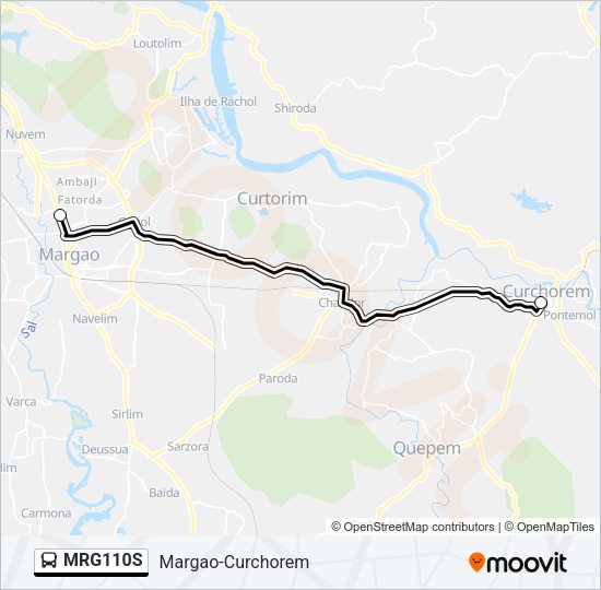 MRG110S Bus Line Map