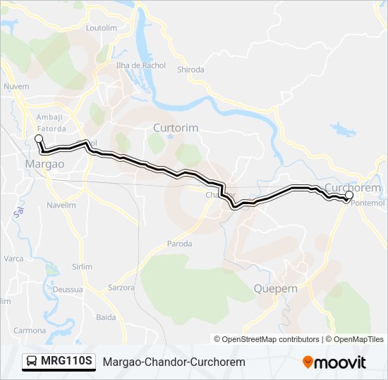 MRG110S Bus Line Map