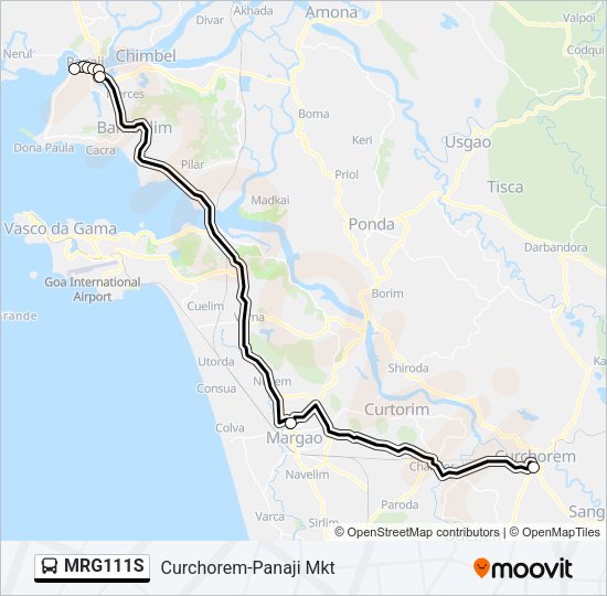 MRG111S Bus Line Map