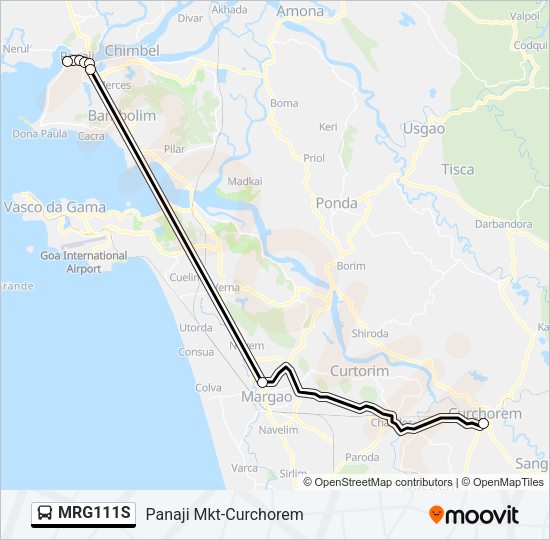MRG111S Bus Line Map
