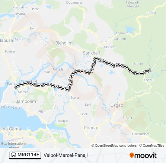 MRG114E Bus Line Map