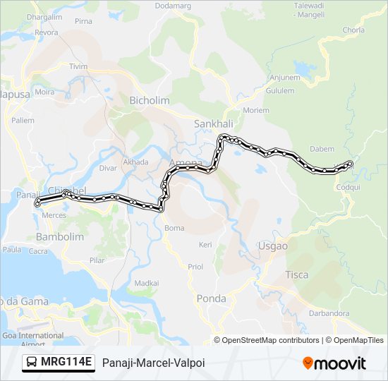 MRG114E Bus Line Map