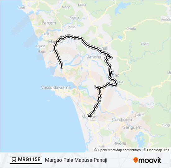 MRG115E Bus Line Map