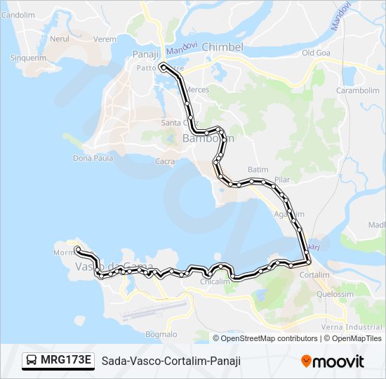 MRG173E Bus Line Map