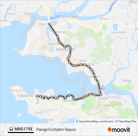 MRG175E Bus Line Map