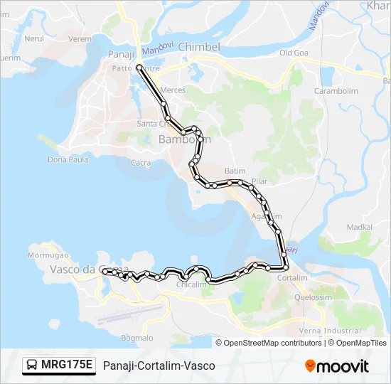 MRG175E Bus Line Map
