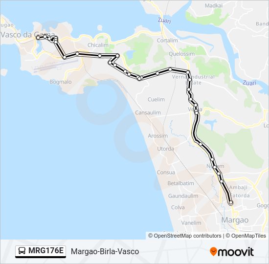 MRG176E Bus Line Map
