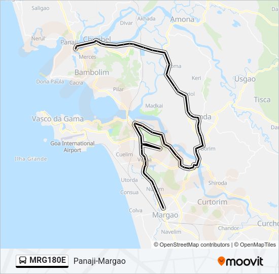 MRG180E Bus Line Map