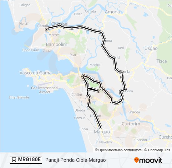 MRG180E Bus Line Map