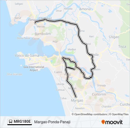 MRG180E Bus Line Map