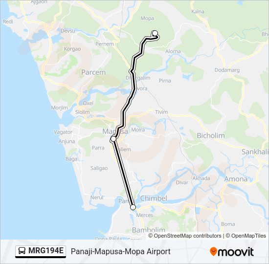 MRG194E Bus Line Map