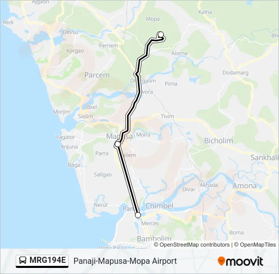 MRG194E Bus Line Map