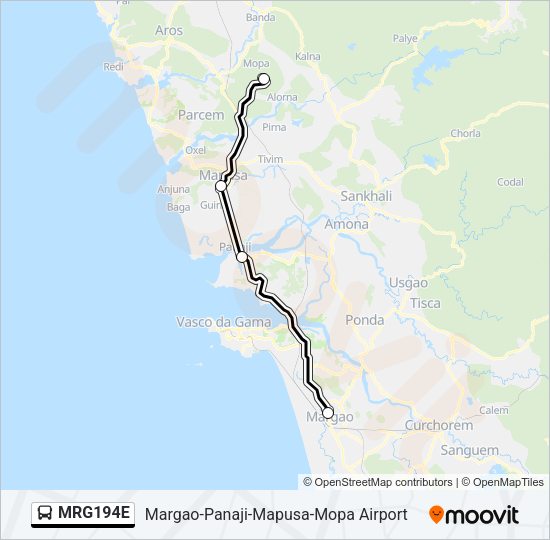 MRG194E Bus Line Map