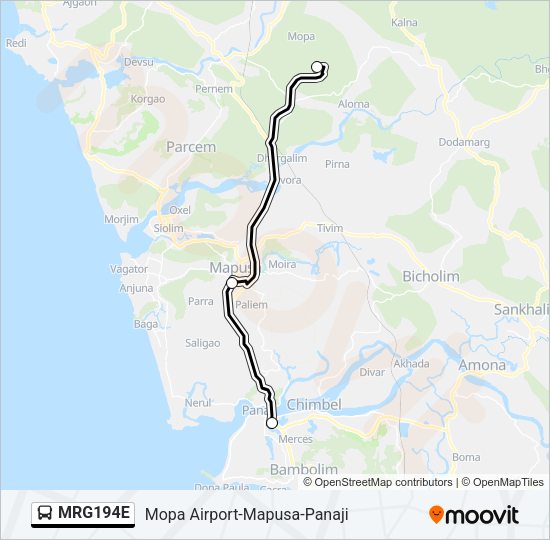 MRG194E Bus Line Map
