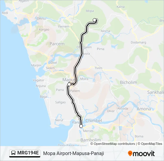 MRG194E Bus Line Map