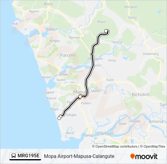 MRG195E Bus Line Map
