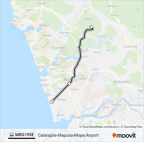 MRG195E Bus Line Map