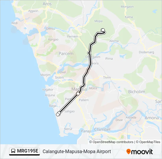 MRG195E Bus Line Map