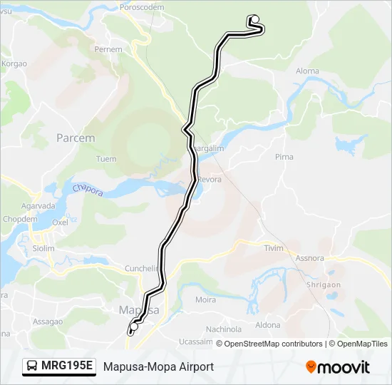 MRG195E Bus Line Map