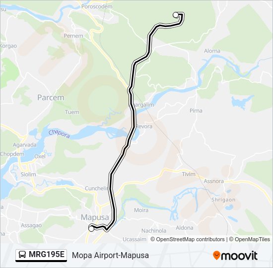 MRG195E Bus Line Map