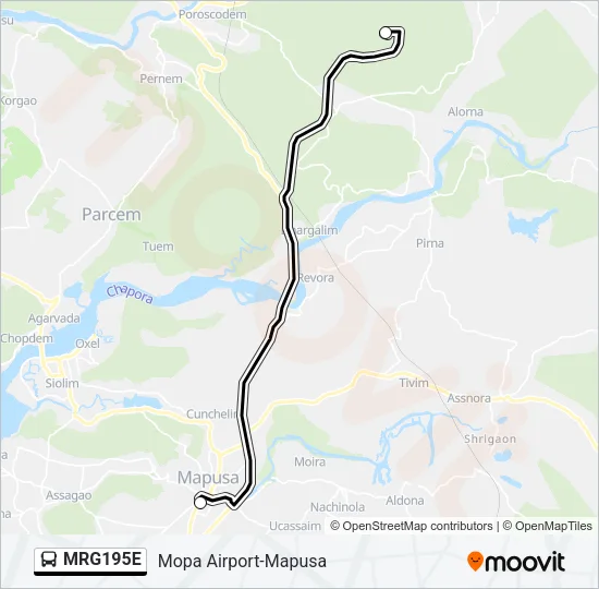 MRG195E Bus Line Map