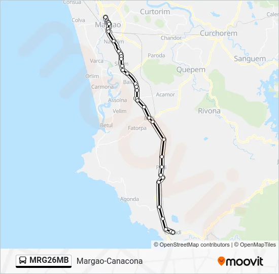 MRG26MB Bus Line Map