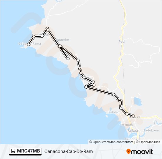 MRG47MB Bus Line Map