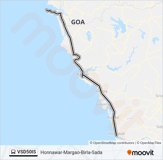 VSD50IS Bus Line Map