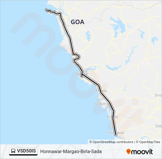 VSD50IS Bus Line Map