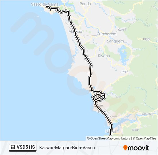 VSD51IS Bus Line Map