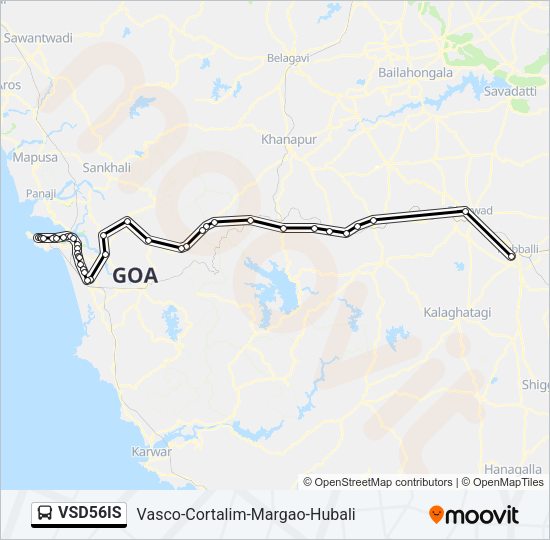 VSD56IS Bus Line Map