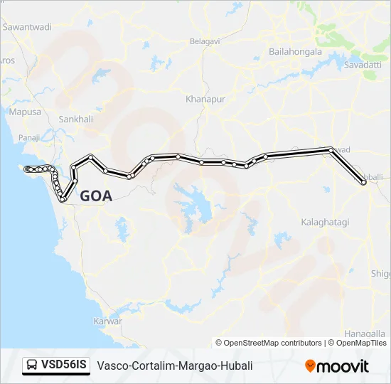 VSD56IS Bus Line Map