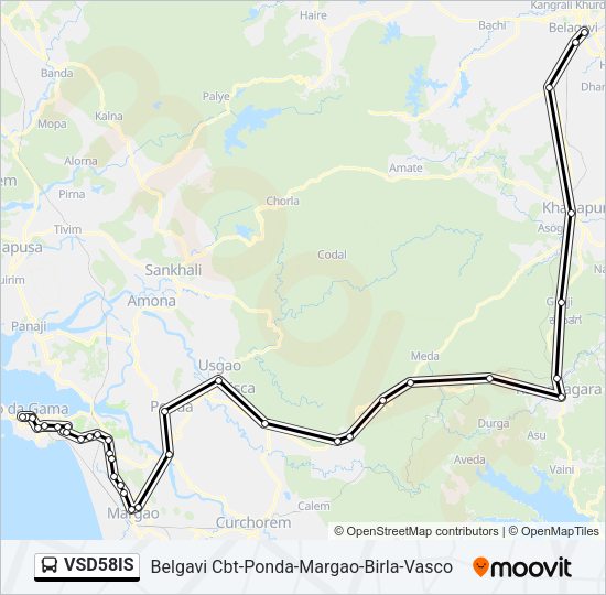 VSD58IS Bus Line Map