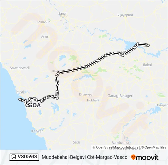 VSD59IS Bus Line Map