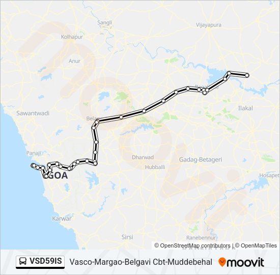 VSD59IS Bus Line Map