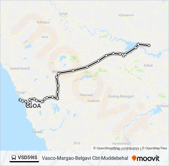 VSD59IS Bus Line Map