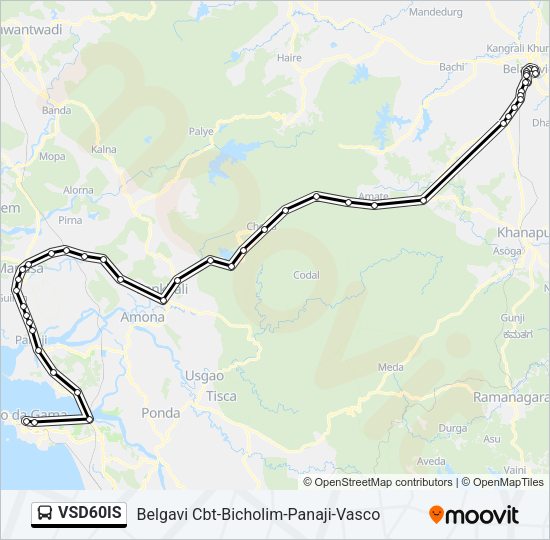 VSD60IS Bus Line Map