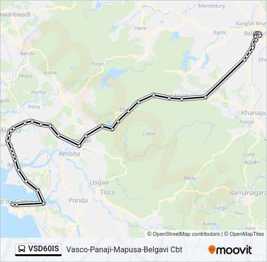 VSD60IS Bus Line Map