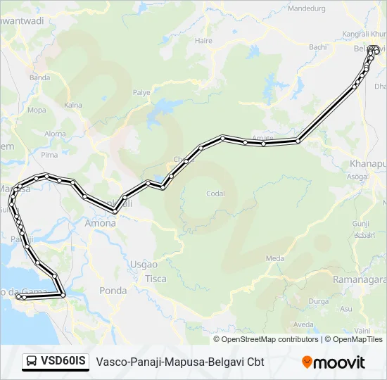 VSD60IS Bus Line Map