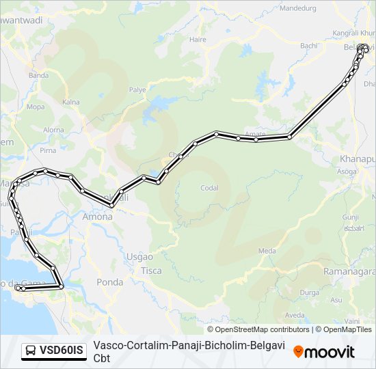 VSD60IS Bus Line Map