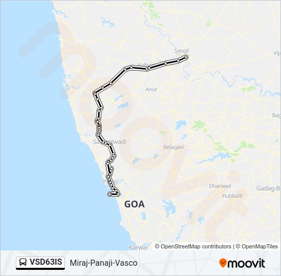 VSD63IS Bus Line Map