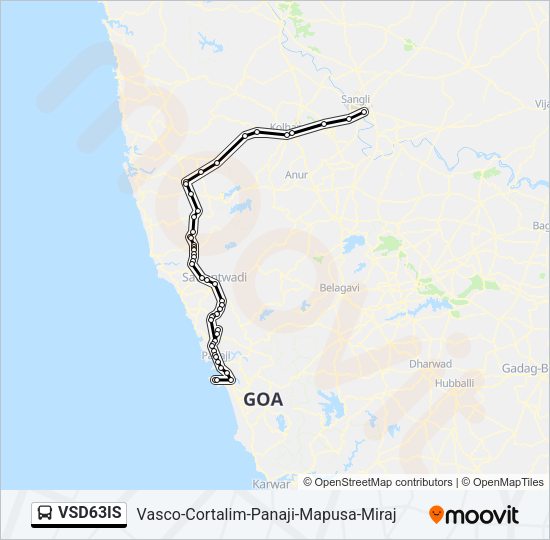 VSD63IS Bus Line Map