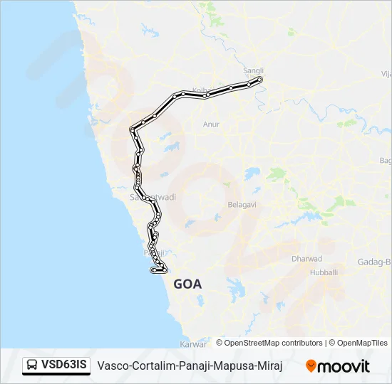 VSD63IS Bus Line Map