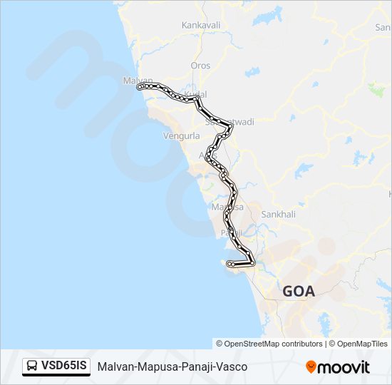 VSD65IS Bus Line Map