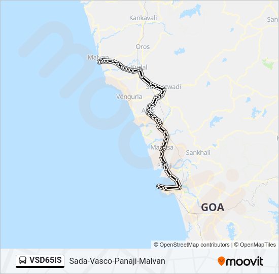 VSD65IS Bus Line Map