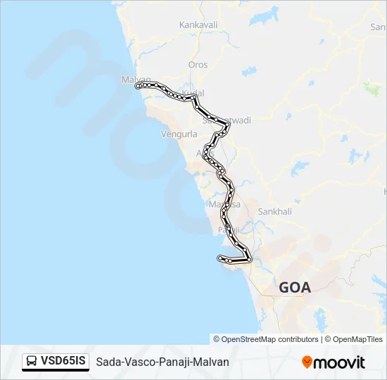 VSD65IS Bus Line Map