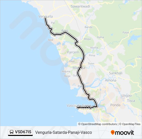 VSD67IS Bus Line Map