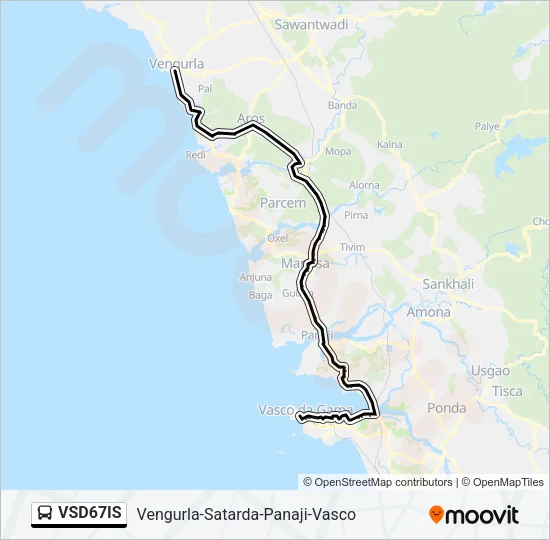 VSD67IS Bus Line Map